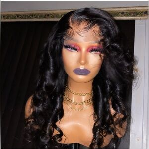 22” Custom Curled Closure Wig – 180% Density | HD Lace | 100% Human Hair